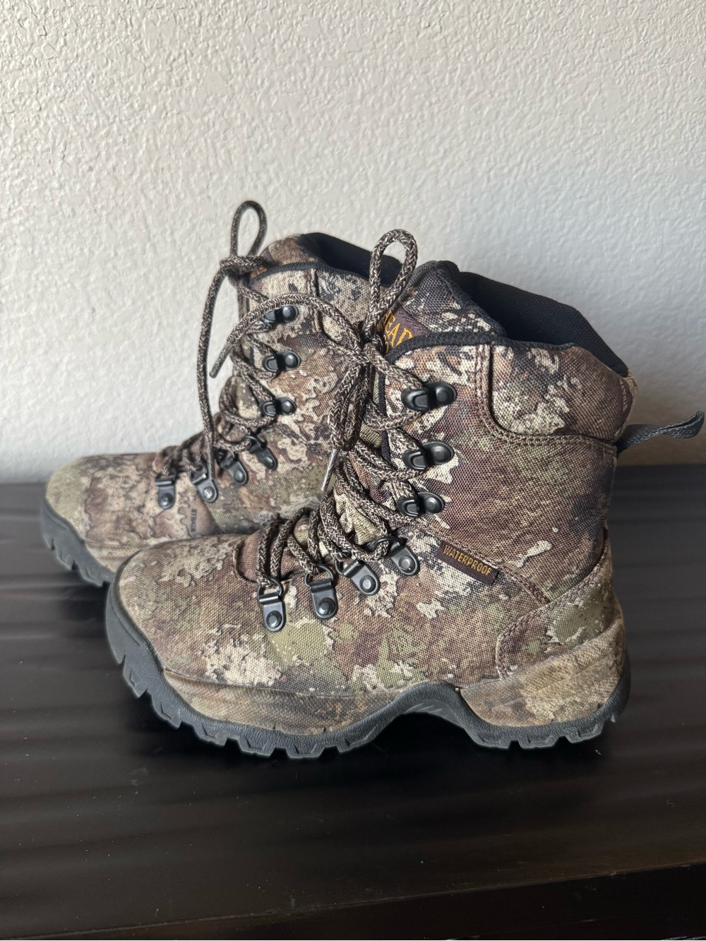 RedHead Youth Boys Camo Hunting Boots Thinsulate 600g Waterproof TruTimber US 3